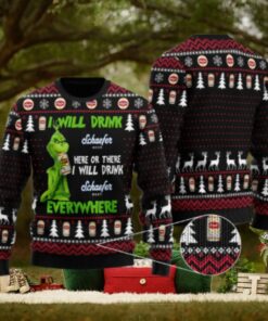 Schaefer Grinch Will Drink Everywhere Ugly Sweater