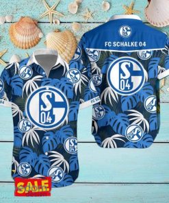 Schalke 04 Hawaiian Shirt Beach Tropical Leaf For Men Women Fans