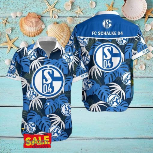 Schalke 04 Hawaiian Shirt Beach Tropical Leaf For Men Women Fans