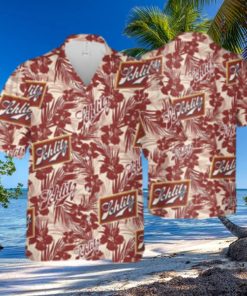 Schlitz Beer Hawaiian Shirt Tropical Flower Pattern Beach Lovers Gift