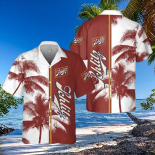 Schlitz Beer Palm Tree All Over Print Hawaiian Shirt