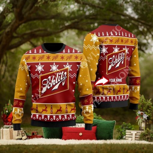 Schlitz Beer Personalized Christmas Sweater Jumpers