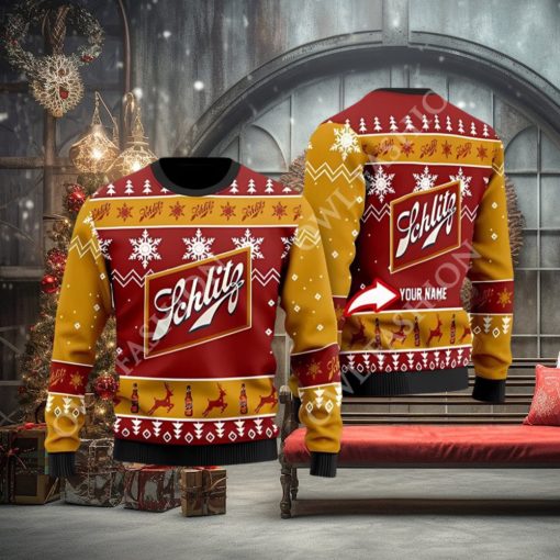 Schlitz Beer Personalized Christmas Sweater Jumpers