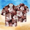 Schlitz Beer Tropical Flower Pattern Hawaiian Shirt