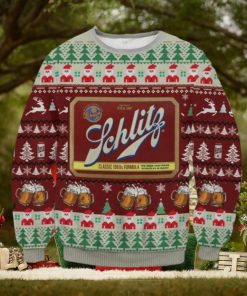 Schlitz Classic 1960S Formula Santa Claus Ugly Christmas Sweater Impressive Gift For Men And Women