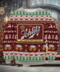 Schlitz Classic 1960S Formula Santa Claus Ugly Christmas Sweater Impressive Gift For Men And Women