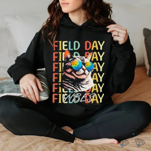 School Field Day Vibes Summer 2024 Cat Teachers Shirt