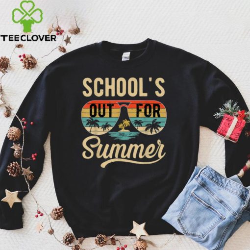 Schools Out For Summer Teacher Sunglasses Last Day Of School T Shirt