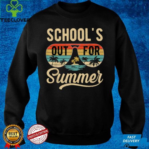 Schools Out For Summer Teacher Sunglasses Last Day Of School T Shirt