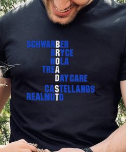 Schwarber Bryce Nola Trea Day Care Castellanos Realmuto Broad St names 2024 shirt