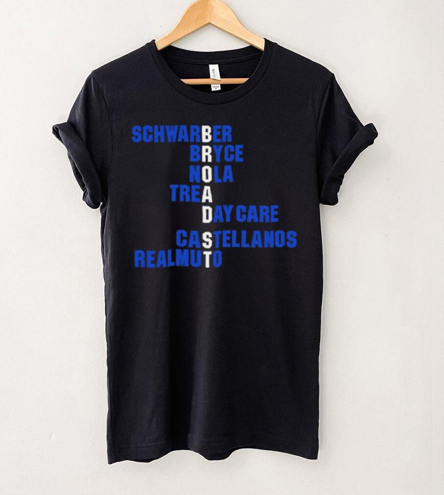 Schwarber Bryce Nola Trea Day Care Castellanos Realmuto Broad St names 2024 shirt Schwarber Bryce Nola Trea Day Care Castellanos Realmuto Broad St names 2024 shirt