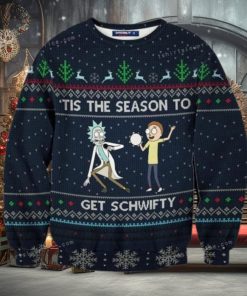 Schwifty Tis The Season Rick And Morty Ugly Christmas Sweater