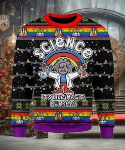 Science LGBT Unicorn Ugly Christmas Sweater Xmas Gift Christmas Gift Sweater