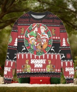 Scooby Doo Christmas Pine Tree Womens Ugly Sweater