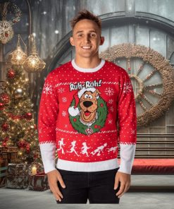 Scooby Doo Men’s Ruh Roh! Santa Scooby Christmas Ugly Sweater