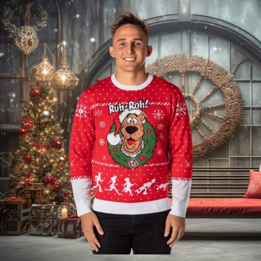 Scooby Doo Men’s Ruh Roh! Santa Scooby Christmas Ugly Sweater