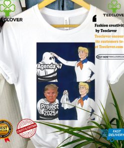 Scooby doo mask reveal Trump agenda 47 is project 2025 shirt