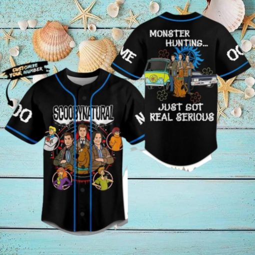 Scoobynatural Monster Hunting Just Got Real Serious Custom Baseball Jersey