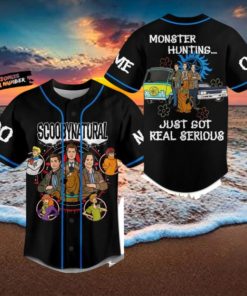 Scoobynatural Monster Hunting Just Got Real Serious Custom Baseball Jersey