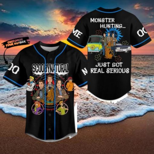 Scoobynatural Monster Hunting Just Got Real Serious Custom Baseball Jersey