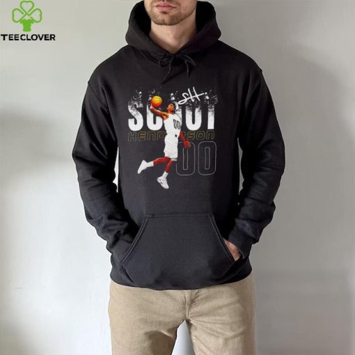 Scoot Henderson professional basketball player Portland Trail Blazers number 00 signature shirt