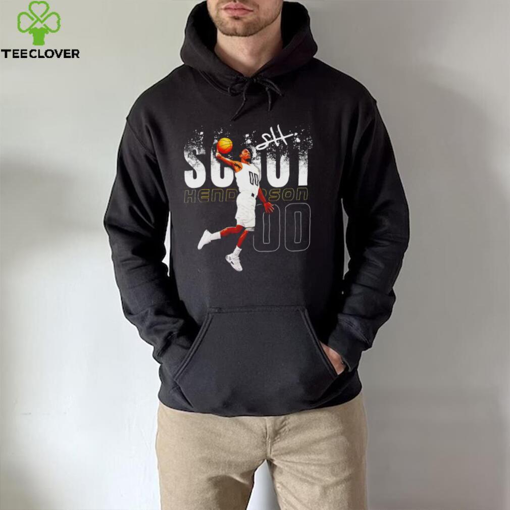 Scoot Henderson professional basketball player Portland Trail Blazers number 00 signature shirt Scoot Henderson professional basketball player Portland Trail Blazers number 00 signature shirt