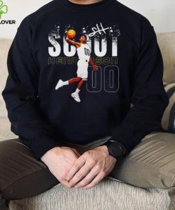 Scoot Henderson professional basketball player Portland Trail Blazers number 00 signature shirt 5 Scoot Henderson professional basketball player Portland Trail Blazers number 00 signature shirt
