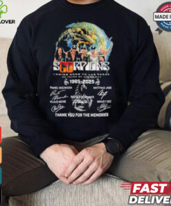 Scorpions Coming Home To Las Vegas 60 Years Of 1965 2025 Thank You For The Memories Signatures Shirt