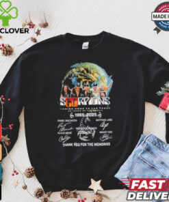 Scorpions Coming Home To Las Vegas 60 Years Of 1965 2025 Thank You For The Memories Signatures Shirt
