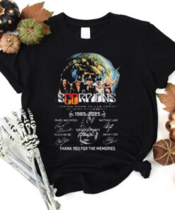 Scorpions Coming Home To Las Vegas 60 Years Of 1965 2025 Thank You For The Memories Signatures hoodie, sweater, longsleeve, shirt v-neck, t-shirt