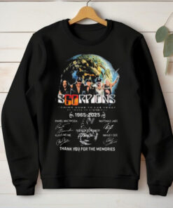 Scorpions Coming Home To Las Vegas 60 Years Of 1965 2025 Thank You For The Memories Signatures hoodie, sweater, longsleeve, shirt v-neck, t-shirt