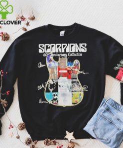 Scorpions Hard Rock 60th anniversary collection guitar signatures shirt