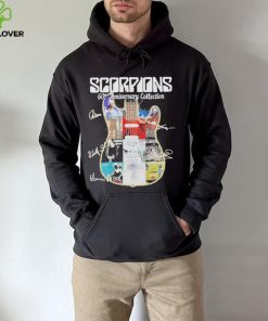 Scorpions Hard Rock 60th anniversary collection guitar signatures shirt
