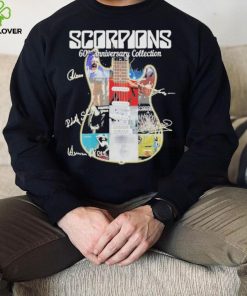 Scorpions Hard Rock 60th anniversary collection guitar signatures shirt