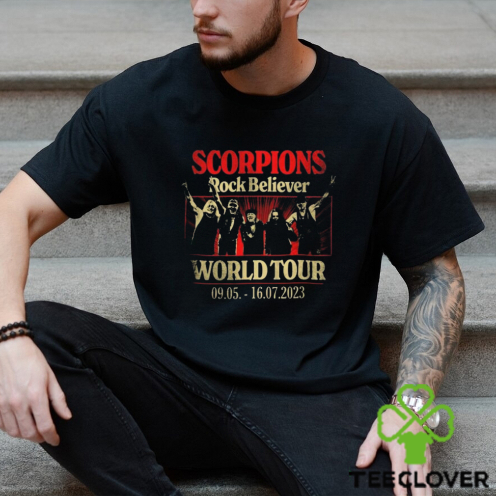 Scorpions Rock Believer World Tour 2023 Photo Shirt Scorpions Rock Believer World Tour 2023 Photo Shirt