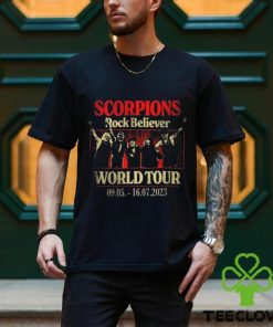 Scorpions Rock Believer World Tour 2023 Photo Shirt 1 Scorpions Rock Believer World Tour 2023 Photo Shirt