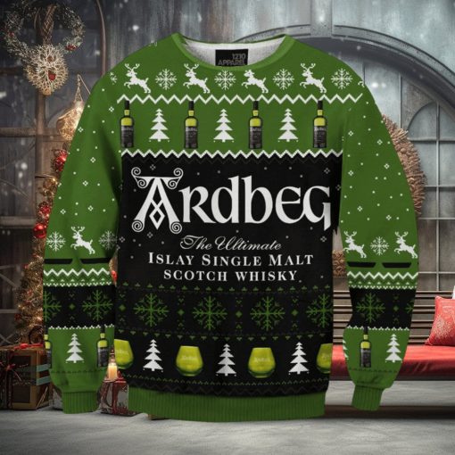 Scotch Ardbeg 3D Printed Christmas Sweater