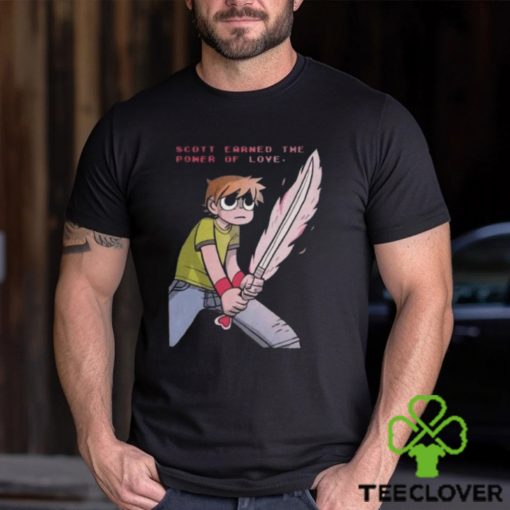 Scott Earned The Power Of Love Scott Pilgrim vs The World Takes Off Anime Netflix Series T Shirt