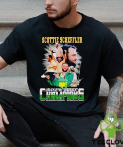 Scottie Scheffler 2024 Master Tournament Champions signature shirt
