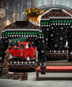 Scottish Terrier & Santa Claus Ugly Sweater For Men And Women Gift Sweater Beer