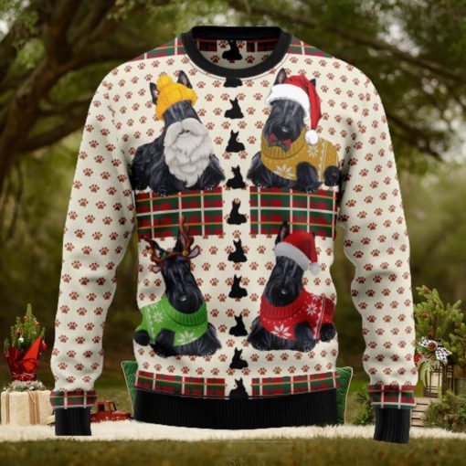 Scottish Terrier Ugly Christmas Sweater Thankgiving Gift Men Women