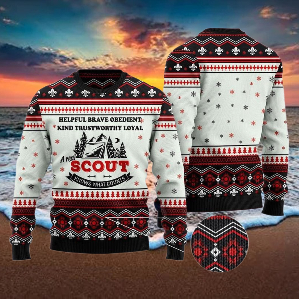 Scout Knows What Counts Ugly Christmas Sweater Scout Knows What Counts Ugly Christmas Sweater