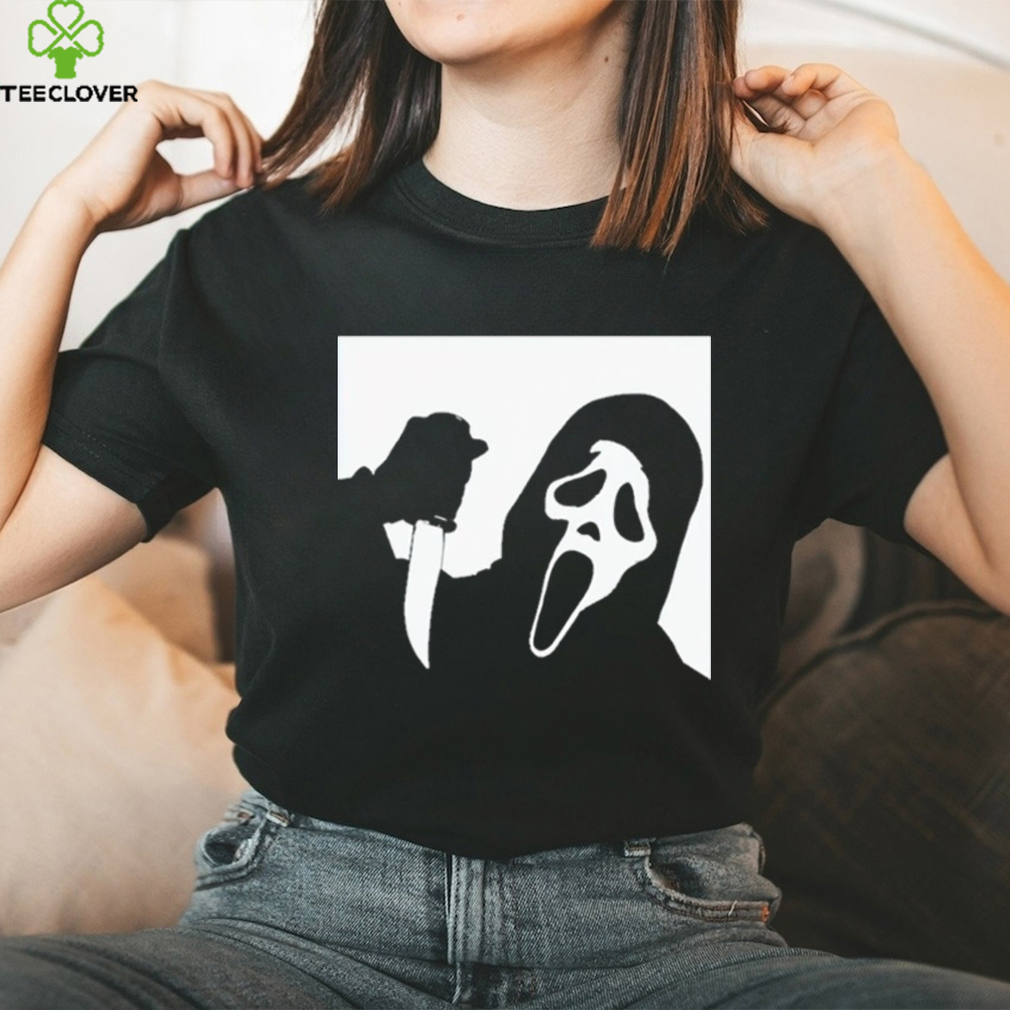 Scream Ghost Face black and white box shirt Scream Ghost Face black and white box shirt