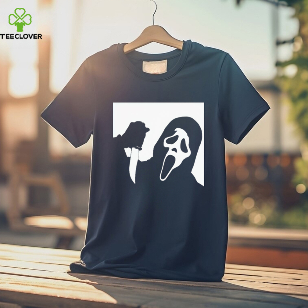 Scream Ghost Face black and white box shirt Scream Ghost Face black and white box shirt