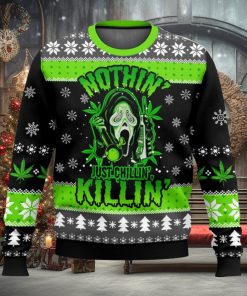 Scream Just Chilling Ugly Christmas Sweater 2023 Christmas Gift 3D Sweater