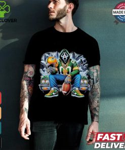 Scream Mask Face X Green Bay Packers Halloween shirt
