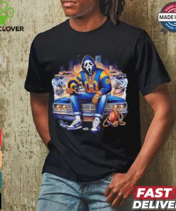 Scream Mask Face X Los Angeles Rams Halloween shirt