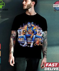 Scream Mask Face X Los Angeles Rams Halloween shirt 2 Scream Mask Face X Los Angeles Rams Halloween shirt