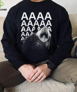 Screaming Possum Aaaa Cute Funny Opossum Dank Meme T Shirt