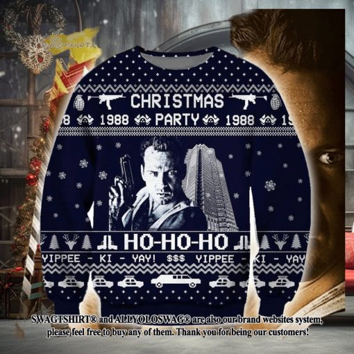 Die Hard 3d Print Ugly Christmas Wool Knitted Sweater
